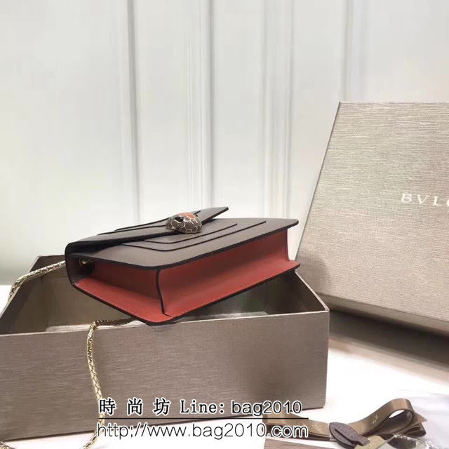 BVLGARI寶格麗 專櫃新款 蛇頭扣環 單層蛇頭包 鏈條單肩斜挎包 B283558 FYD1308